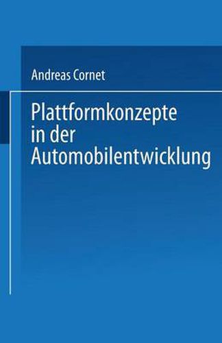 Cover image for Plattformkonzepte in Der Automobilentwicklung