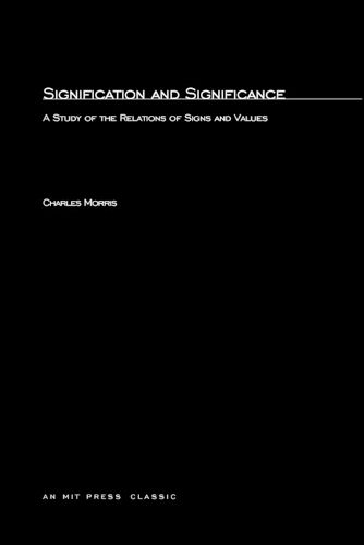 Cover image for Signification And Significance: A Study of the Relations of Signs and Values