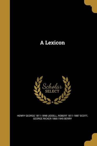 Cover image for A Lexicon
