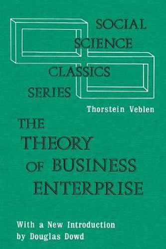 Cover image for The Theory of Business Enterprise