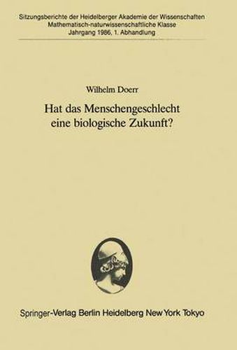 Cover image for Hat das Menschengeschlecht eine Biologische Zukunft?