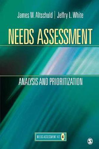 Cover image for Needs Assessment: Analysis and Prioritization  (Book 4)