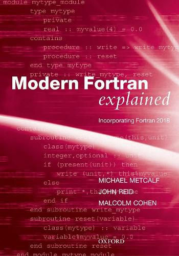 Cover image for Modern Fortran Explained: Incorporating Fortran 2018