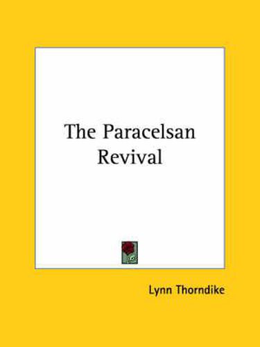 Cover image for The Paracelsan Revival