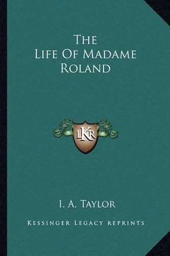 Cover image for The Life of Madame Roland