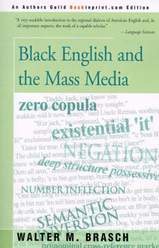 Cover image for Black English and the Mass Media