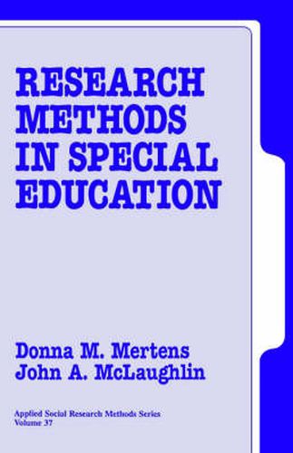 Cover image for Research Methods in Special Education