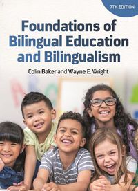 Cover image for Foundations of Bilingual Education and Bilingualism