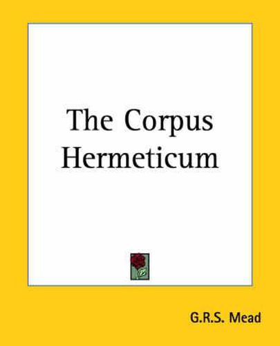 The Corpus Hermeticum