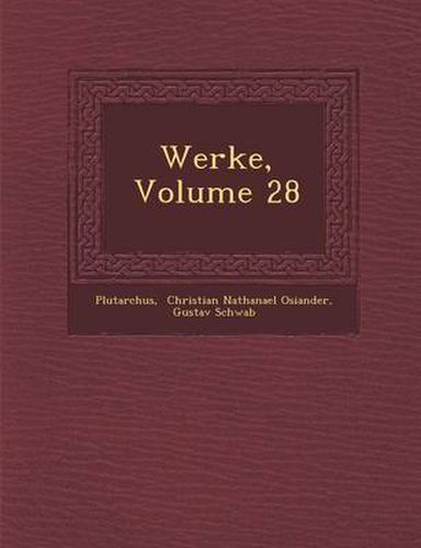 Cover image for Werke, Volume 28