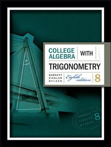 College Algebra with Trigonometry