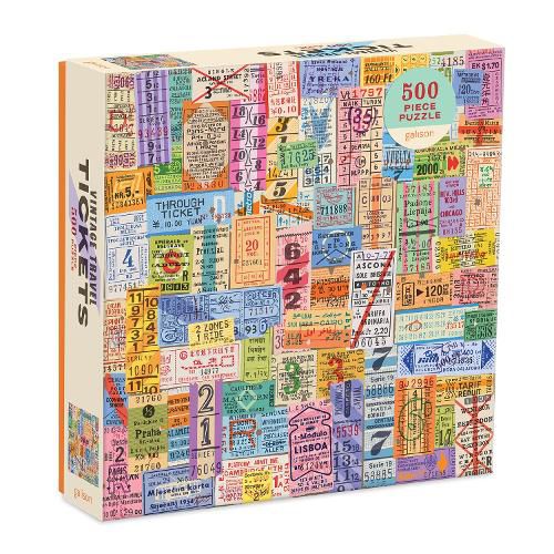 Vintage Travel Tickets 500 Piece Puzzle