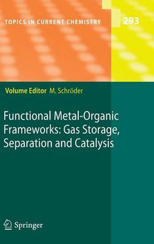 Cover image for Functional Metal-Organic Frameworks: Gas Storage, Separation and Catalysis