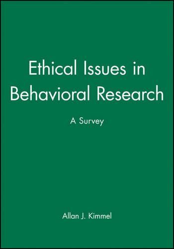 Cover image for Ethical Issues in Behavioral Research: A Survey