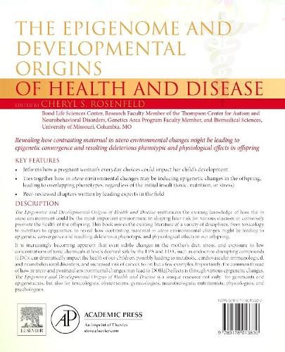 Cover image for The Epigenome and Developmental Origins of Health and Disease