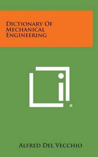 Cover image for Dictionary of Mechanical Engineering
