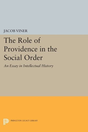 Cover image for The Role of Providence in the Social Order: An Essay in Intellectual History