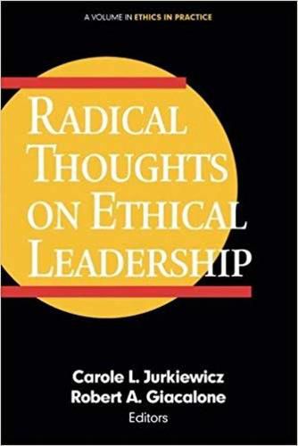 Cover image for Radical Thoughts on Ethical Leadership