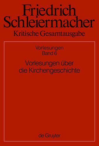 Cover image for Vorlesungen uber die Kirchengeschichte