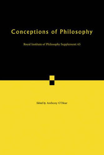 Cover image for Conceptions of Philosophy