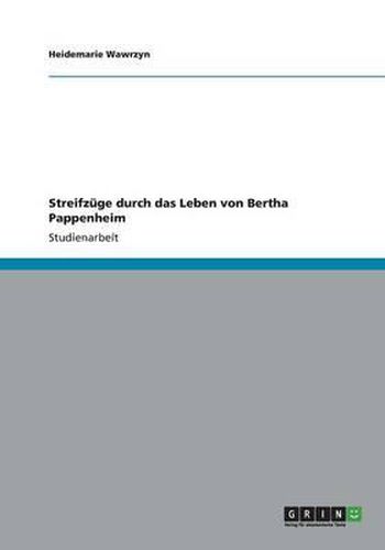 Cover image for Streifzuge Durch Das Leben Von Bertha Pappenheim