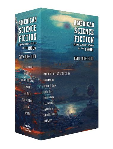 Cover image for American Science Fiction: Eight Classic Novels of the 1960s 2C BOX SET: The High Crusade / Way Station / Flowers for Algernon / ... And Call Me Conrad / Past Master / Picnic on Paradise / Nova / Emphyrio