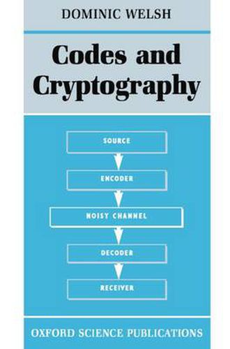 Cover image for Codes and Cryptography