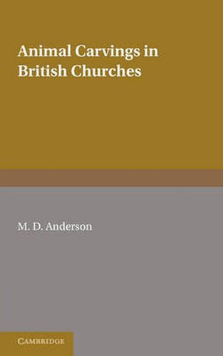 Cover image for Animal Carvings in British Churches