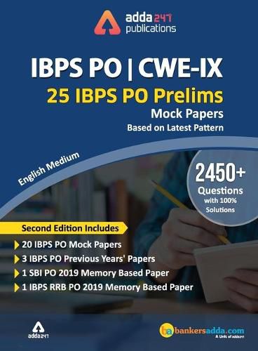 Cover image for IBPS PO 2019 Prelims Mocks Papers (English Printed Edition)