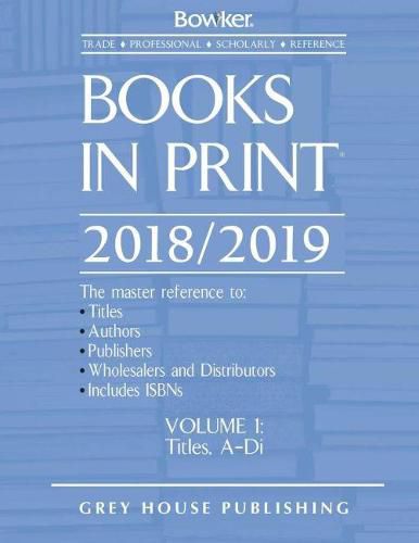 Cover image for Books in Print, 2018/19: 7 Volume Set