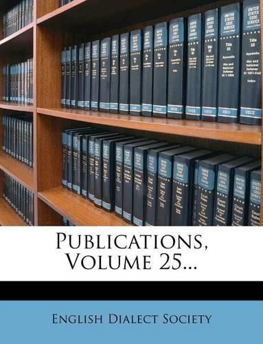 Cover image for Publications, Volume 25...