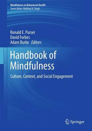 Cover image for Handbook of Mindfulness: Culture, Context, and Social Engagement