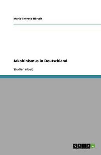 Cover image for Jakobinismus in Deutschland