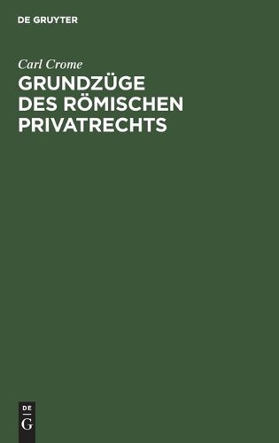 Cover image for Grundzuge des roemischen Privatrechts