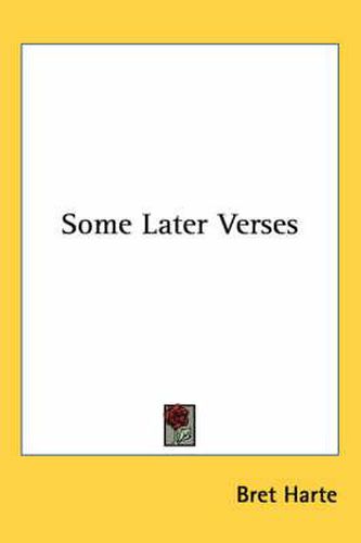 Cover image for Some Later Verses