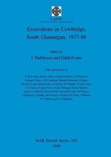 Cover image for Excavations in Cowbridge, South Glamorgan, 1977-1988