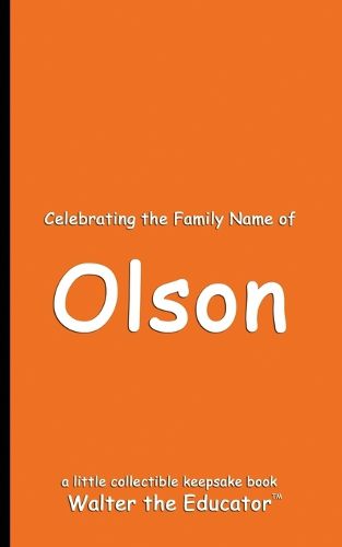 Cover image for Celebrating the Family Name of Olson