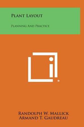 Cover image for Plant Layout: Planning and Practice