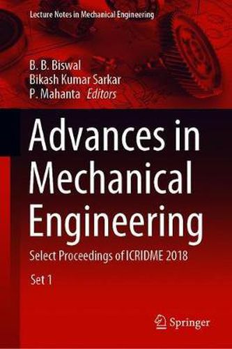 Cover image for Advances in Mechanical Engineering: Select Proceedings of ICRIDME 2018