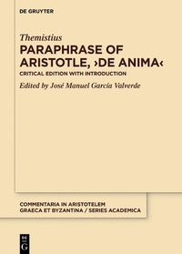 Cover image for Paraphrase of Aristotle, >De Anima