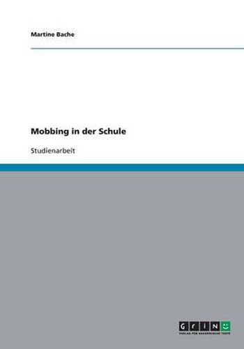 Cover image for Mobbing in der Schule