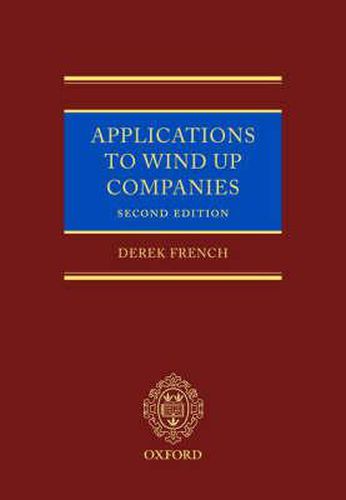 Cover image for Applications to Wind Up Companies