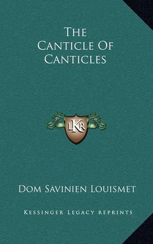 Cover image for The Canticle of Canticles