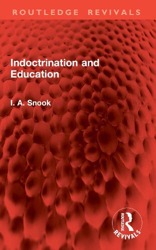 Cover image for Indoctrination and Education