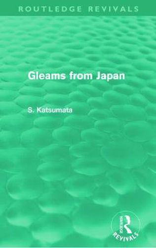 Cover image for Gleams From Japan
