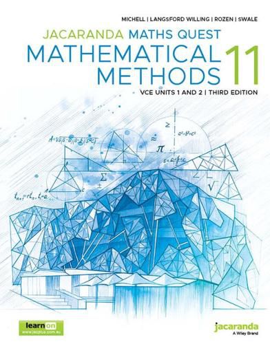 Cover image for Jacaranda Maths Quest 11 Mathematical Methods VCE Units 1 and 2 3e learnON and Print