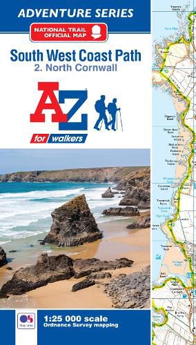Cover image for SW Coast Path North Cornwall Adventure Atlas