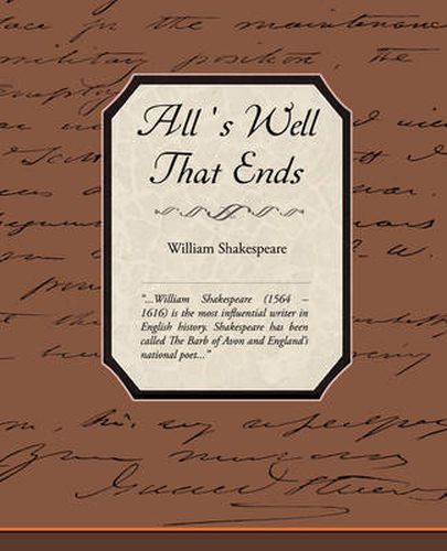 Cover image for Alls Well That Ends Well