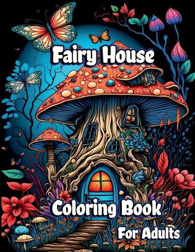 Cover image for Fairy House Coloring Book for Adults