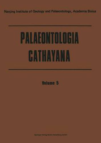 Cover image for Palaeontologia Cathayana